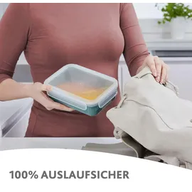 Emsa Frischhaltedose rechteckig aqua blau 0,8 l