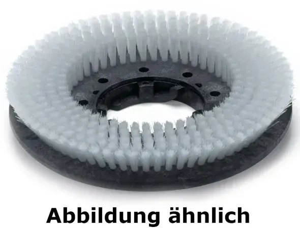 Scheuerbürste 405-430 mm 17 Zoll, weiß Poly 0,75 mm glatt