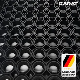 karat homeliving Octagon 100 x 150 cm Schwarz