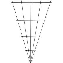 Louis Moulin Wandfächer 140 x 75 cm Alteisen