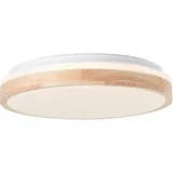 Brilliant LED-Deckenleuchte Brodsky 38 cm Holz-Weiß FSC®