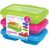 Sistema KLIP IT Split Frischhaltedosen transparent 0,35 l 3-teiliges Set
