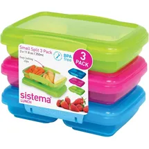 Sistema KLIP IT Split Frischhaltedosen transparent 0,35 l 3-teiliges Set