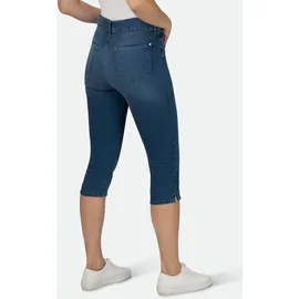 Stooker Women 7/8-Jeans STOOKER WOMEN "Capri Denim Skinny Fit Jeans", Damen, Gr. 46, Länge 19, blau (blau denim), Denim/Jeans, 78% Baumwolle, 20% Polyester, 2% Elasthan, skinny fit 7/8-Länge, Jeans, Skinny Fit Casual Clean Wash Denim Jeans Magic Shape Effekt für Damen
