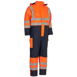 Warnschutz Winteroverall "028100R" VISIBLE Kl. 3 orange/marine - M - Orange