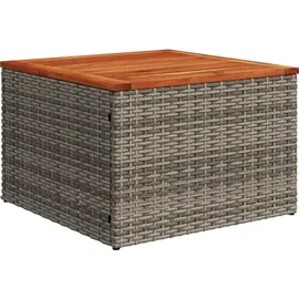 vidaXL 6-teiliges Gartensofa-Set mit Kissen, grau, Polyrattan - Grau