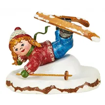 Hubrig Volkskunst GmbH Hubrig Neuheit 2014 - Winterkinder Bauchlandung, Höhe etwa 7cm, Erzgebirge