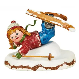 Hubrig Volkskunst GmbH Hubrig Neuheit 2014 - Winterkinder Bauchlandung, Höhe etwa 7cm, Erzgebirge
