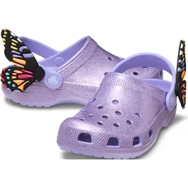 Crocs Unisex Kinder Classic IAM Butterfly Clog T Clog, Mystic Purple, 20/21 EU