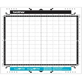 Brother leicht klebende Matte für Schneideplotter klebend 305 x 305 mm (12 x 12 Zoll) für 0,1 - 0,3 mm dickes Material