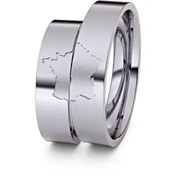 Trauringe Frankreich 585er Palladium - 4055
