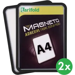 Magnetische Tasche A4, 2 Stk., schwarz