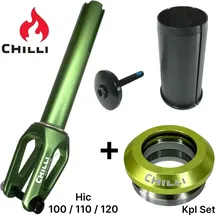 Chilli Pro Scooter Chilli Pro Scooters Slim Cut Stunt-Scooter Fork HIC Kit + Headset Grün - Grün