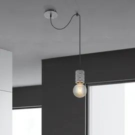 GLOBO Hängeleuchte 1-flg. D 12 cm rund/silber