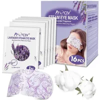 16 Packungen Wärmende Augenmaske Dampf Augenmaske für Augenmüdigkeit geschwollene Augenringe Heißschlaf Augenmaske Einweg Feuchte Heizkompresse Pads zum Schlafen (Lavendel)