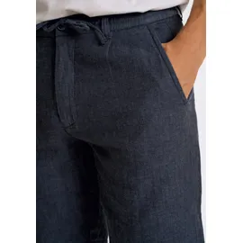 Lindbergh Shorts LINDBERGH "Leinenshorts Relaxed Fit", Herren, Gr. XXL, blau (navy), Obermaterial: 55% Baumwolle, 45% Leinen, relaxed fit, Hosen Shorts
