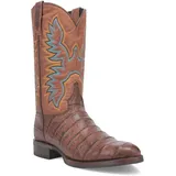 Dingo Trailboss Braune Krokodil Aufdruck Rund Western Cowboy Stiefel (US Größe)