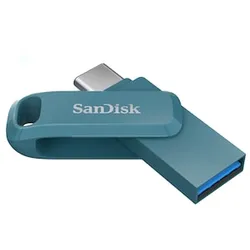 SanDisk Ultra Dual Drive Go 256 GB USB 3.1 Type-C / USB-A Stick Navagio Bay Blau