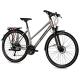 Airtracks Damen Trekking Fahrrad 28 Zoll Trekkingrad TR.2845L Shimano 24 Gang Alivio dunkelgrau 52 CM