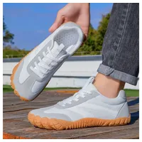HUSK'SWARE Barfußschuh (Unisex Barfußschuhe für Paare, breite Zehenbox, leichte Freizeitschuhe, Unisex Barfußschuhe für Paare, breite Zehenbox, leichte Freizeitschuhe) rutschfeste Wanderschuhe, Fitnessschuhe für Alltag und Outdoor weiß 41 EU