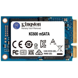 Kingston KC600 mSATA 1TB interne SSD (1 TB) 550 MB/S Lesegeschwindigkeit, 520 MB/S Schreibgeschwindigkeit blau