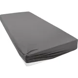 otto home Spannbettlaken Jersey-Elasthan 160 x 200 cm grau