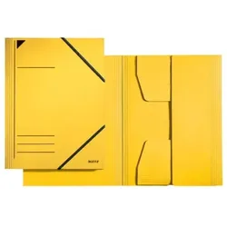 LEITZ Eckspannermappe, A4, Füllhöhe 350 Blatt, Pendarec-Karton, gelb