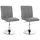 CLP 2er Set Esszimmerstuhl Elvas Stoff I Höhenverstellbar Und 360 Grad Drehbar, Mit Bodenschonern I Wohnzimmerstuhl Mit Gestell In Chromoptik