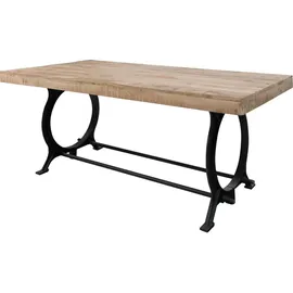 MASSIVMOEBEL24.DE Esstisch Altholz 240x100x80 lackiert INDUSTRIAL #30