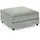 Atlantic Home Collection Hocker Valan Cord 85 x 41 x 85 cm Grau