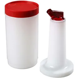 Carlisle Flasche mit Ausgießer Store&pour 95 cl Polyethylen Rot Transparent
