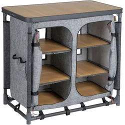 BO-CAMP Camping Küche XL Falt Schrank Stoff Kommode Wohnwagen Tisch Groß Faltbar
