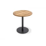 Niehoff Bistro anthrazit rund - 70 cm rund Teak geölt