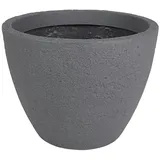 Jelenia Plast Pflanztopf grau Steinoptik Blumentopf Pflanzkübel Blumenkübel Übertopf Ø39cm
