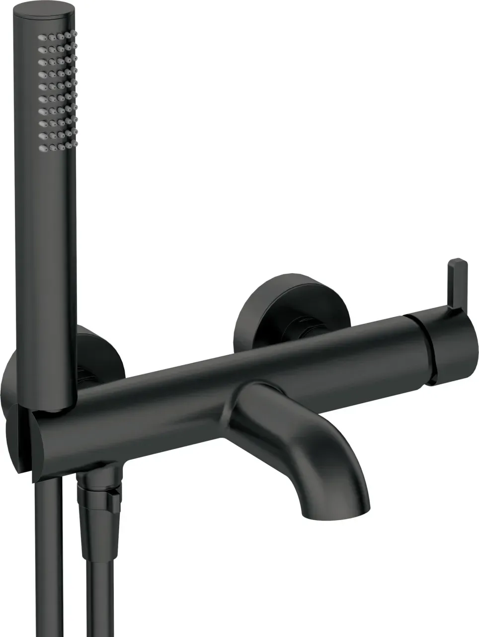 Neuesbad Serie 600 Wannenarmatur mit Brauseset, Oberfläche: schwarz matt NB1BQS_N11M1
