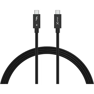 Xlayer Thunderbolt 4 Black 1 m