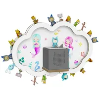 Holzura Kinderregal Tonieregal für Toniebox, Kinderregal Wolke Regal Tonie Figuren