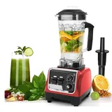 OKWISH Hochleistungsmixer,Profi Smoothie Maker 1600W 2L,für die Küche mit,Standmixer Profi Mixer Blender mit variabler Geschwindigkeit,32,000 U/m... - Rot