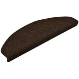 vidaXL Treppenmatten Selbstklebend 15 Stk. Braun 65x21x4cm Nadelvlies