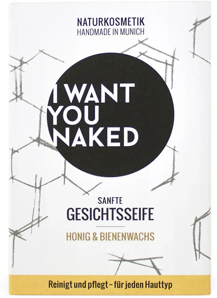 I WANT YOU NAKED Gesichtsseife Honig & Bienenwachs 100 g