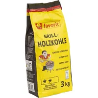 Favorit Grillkohle 3 kg Holz
