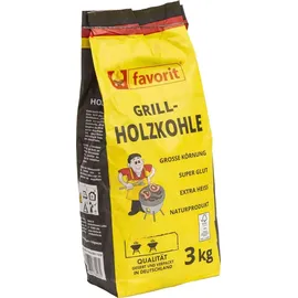 Favorit Grillkohle 3 kg Holz