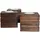 Mendler Teelichthalter Leuca Holz Braun