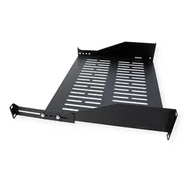 Value 26.99.0406 19'' Fachboden, 2HE, max. 25kg, schwarz