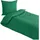 Traumschlaf Uni Mako-Satin Dunkelgrün 200 x 220 cm + 2 x 80 x 80 cm