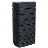 Ondis24 Regenwasser Wandtank Regenfass Eco 650 Liter Graphit anthrazit