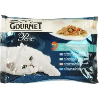 Gourmet Pté für Katzen Perle Plaisir de La Mer, 4 x 85 g