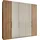 Wiemann Falttürenschrank Monaco 246,3 x 216 x 58 cm Beige/Braun