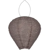 EGLO Lampion Kunststoff 30,0 cm Solar inkl. LED warmweiß beige