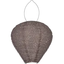 EGLO Lampion Kunststoff 30,0 cm Solar inkl. LED warmweiß beige